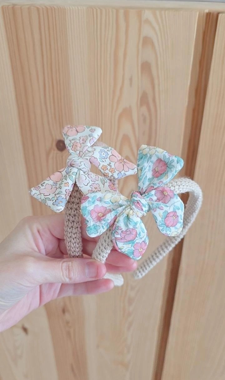 🎀 Serre-tête Nœud Fleuri