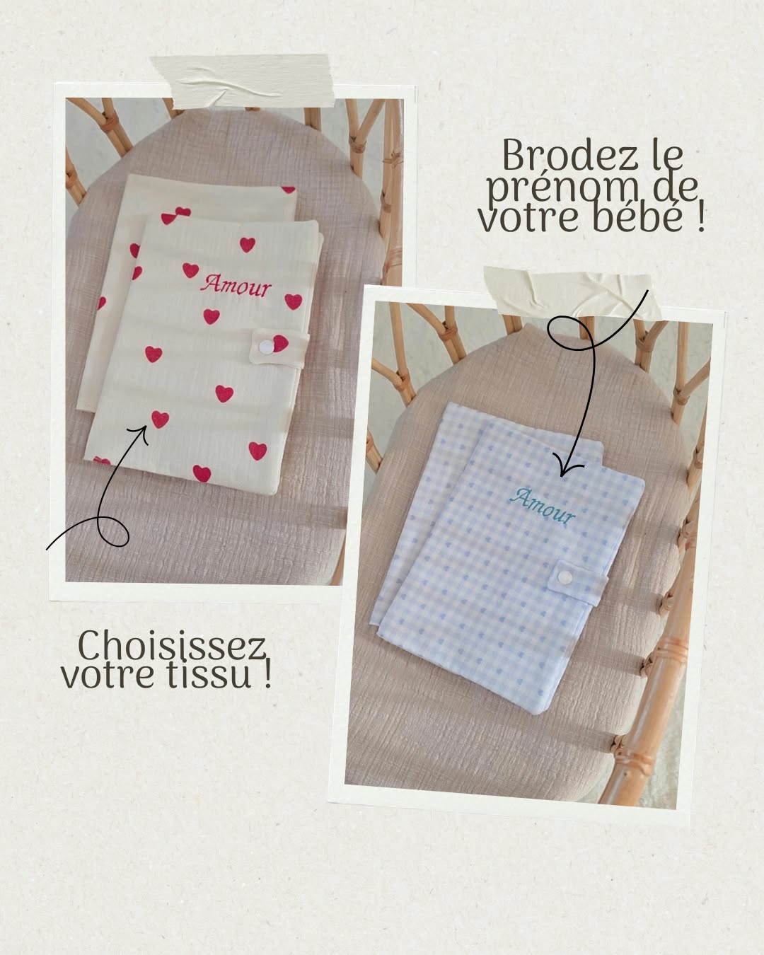 Protège carnet de santé personnalisé