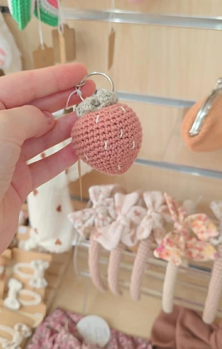 🍓 Porte-clés Fraise