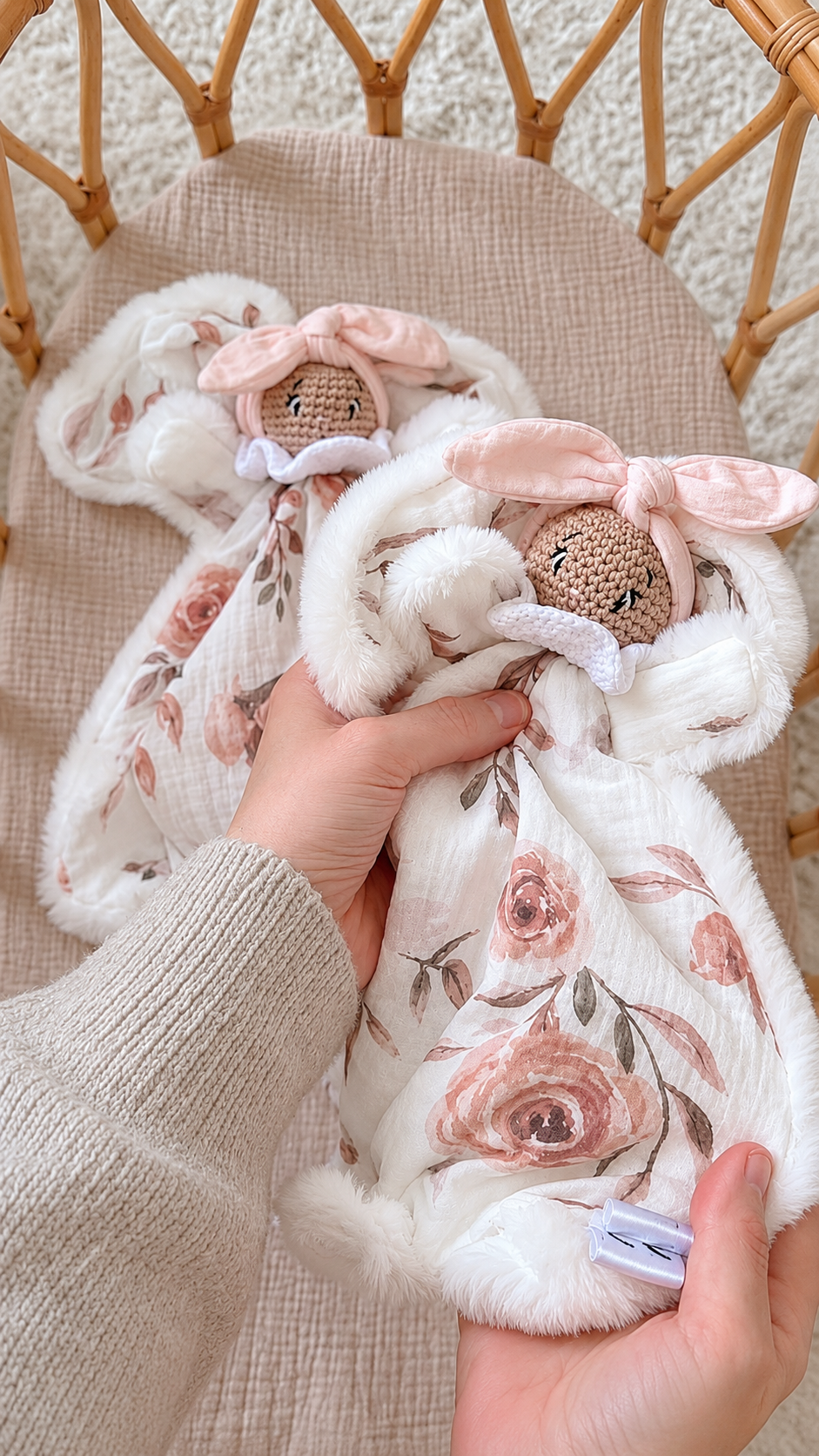 🐰 Bunny Comforter with Ears